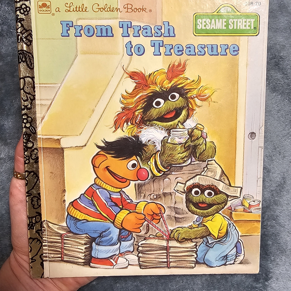 Vintage Sesame Street Little Golden Book - From Trash to Treasure